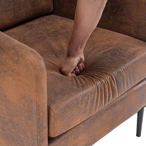 Miniatura 8 de VINGLI Juego de 2 sillas rústicas modernas para dormitorio, sala de estar, oficina, sala de espera, recepción, 29.5 pulgadas de profundidad x 28.3