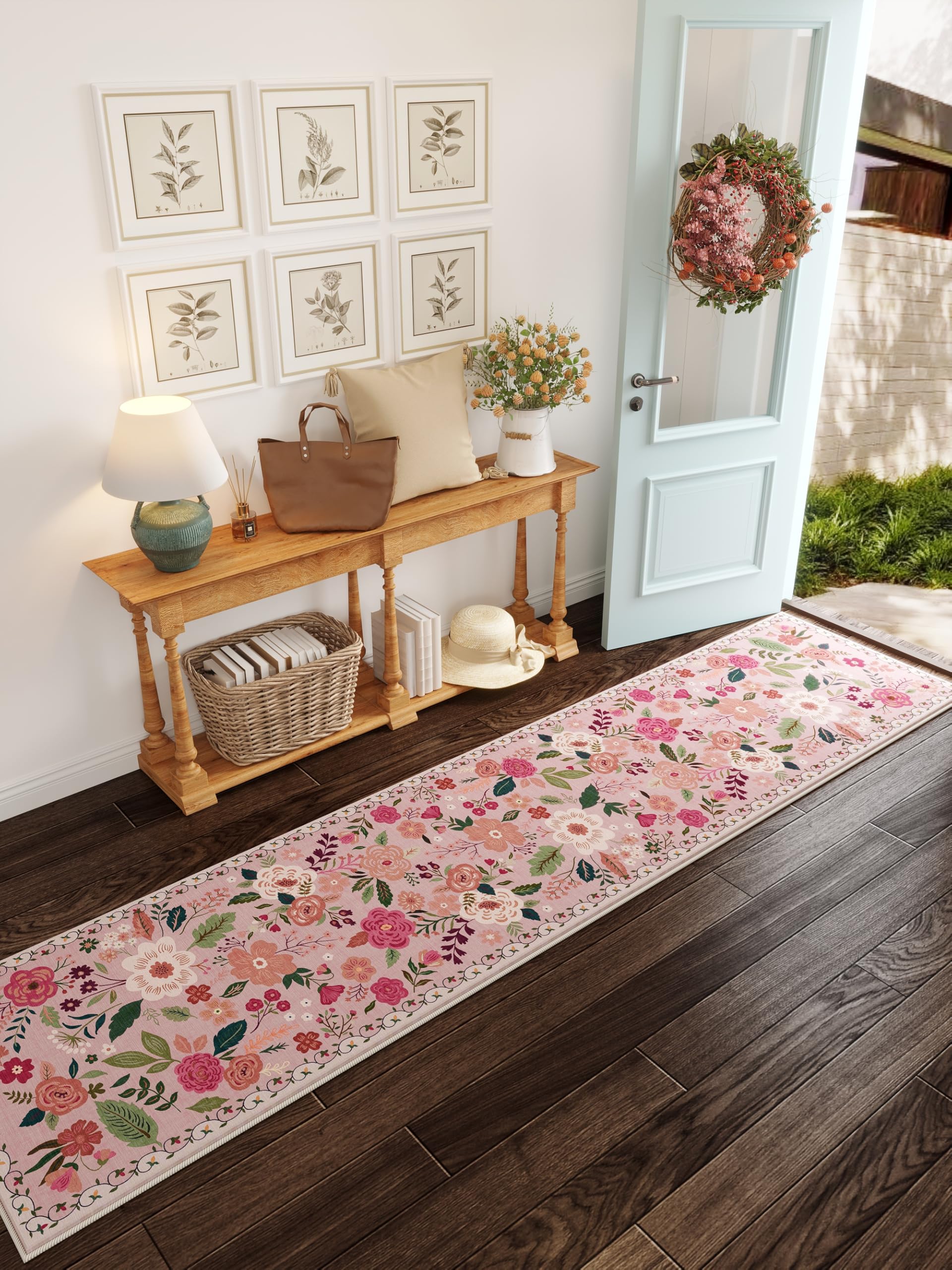 Mynes Home Waschbarer Teppich - Pflegeleichte