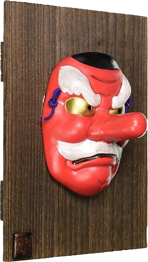 能面　鞍馬鳥天狗 郷土面 烏天狗（からすてんぐ）黒