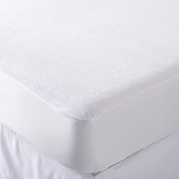 Hotel Quality Quilted mattress topper king size waterproof mattress protector mattress Cover Extra Deep 40cm Fitted Fabric Skirt firm mattress topper - Super King Bed Size 180x200cm
