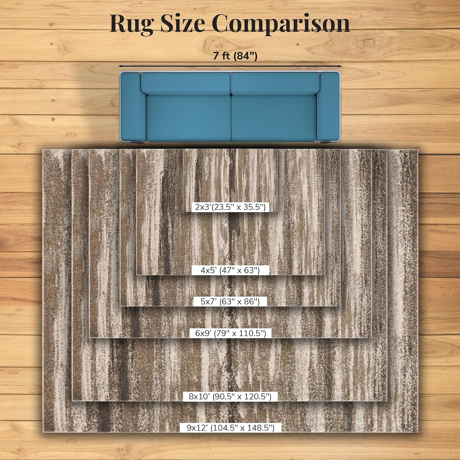 LUXE WEAVERS Lagos Collection 7501 Beige 2x3 Abstract Area Rug