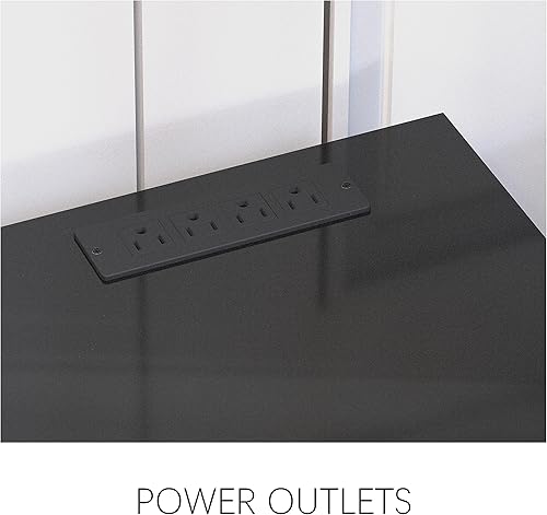 Miniatura 3 de CharaVector Soporte de TV moderno de mediados de siglo, consola de TV negra brillante con puertas corredizas, consola de TV con gran almacenamiento,