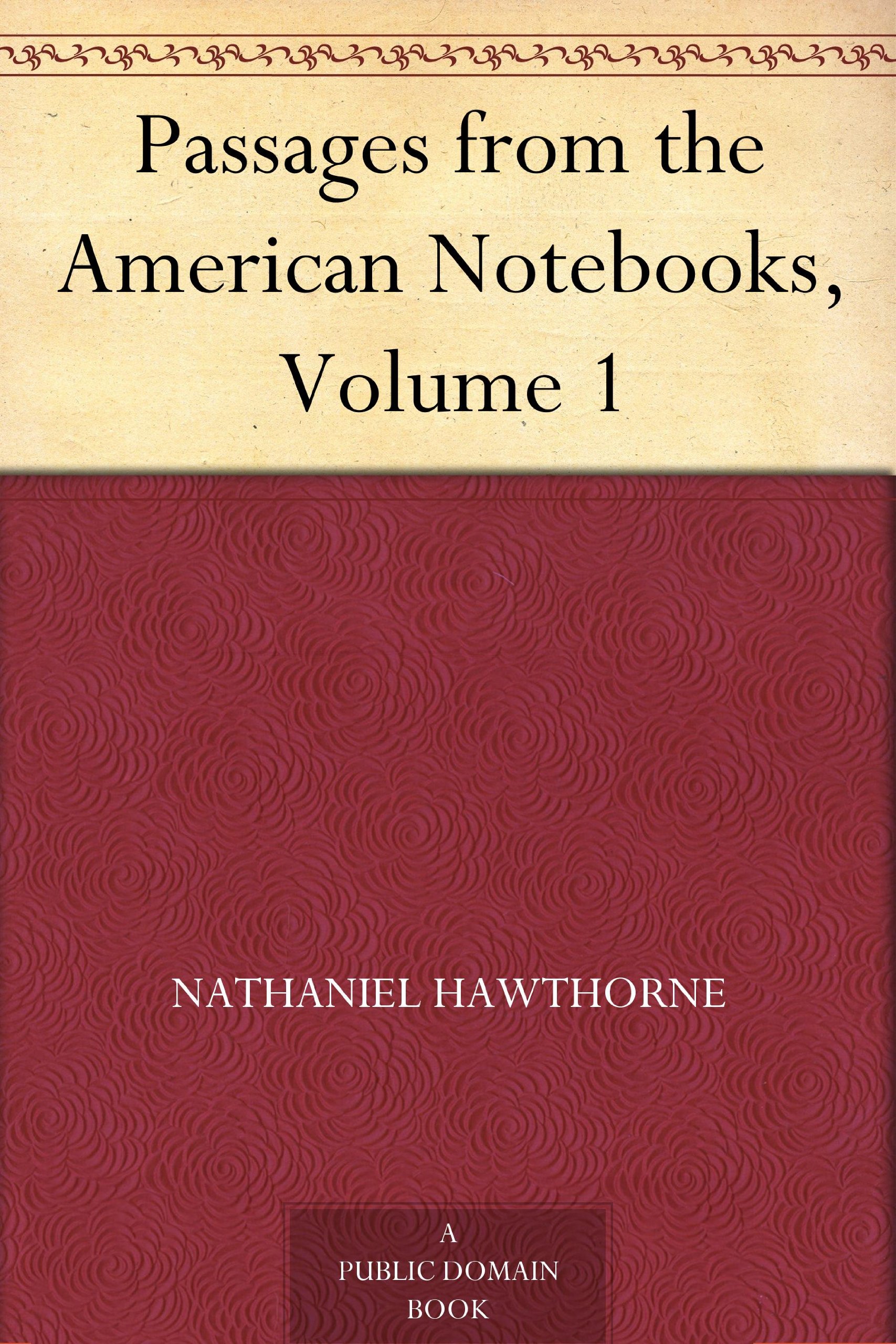 Passages from the American Notebooks, Volume 1