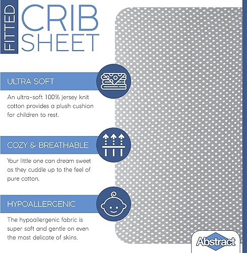 Vista 41 de Abstract Sábanas de algodón para cuna pequeñas – Pack n Play Sábanas bajeras – Sábanas ultrasuaves para cuna para niños y niñas – Universales