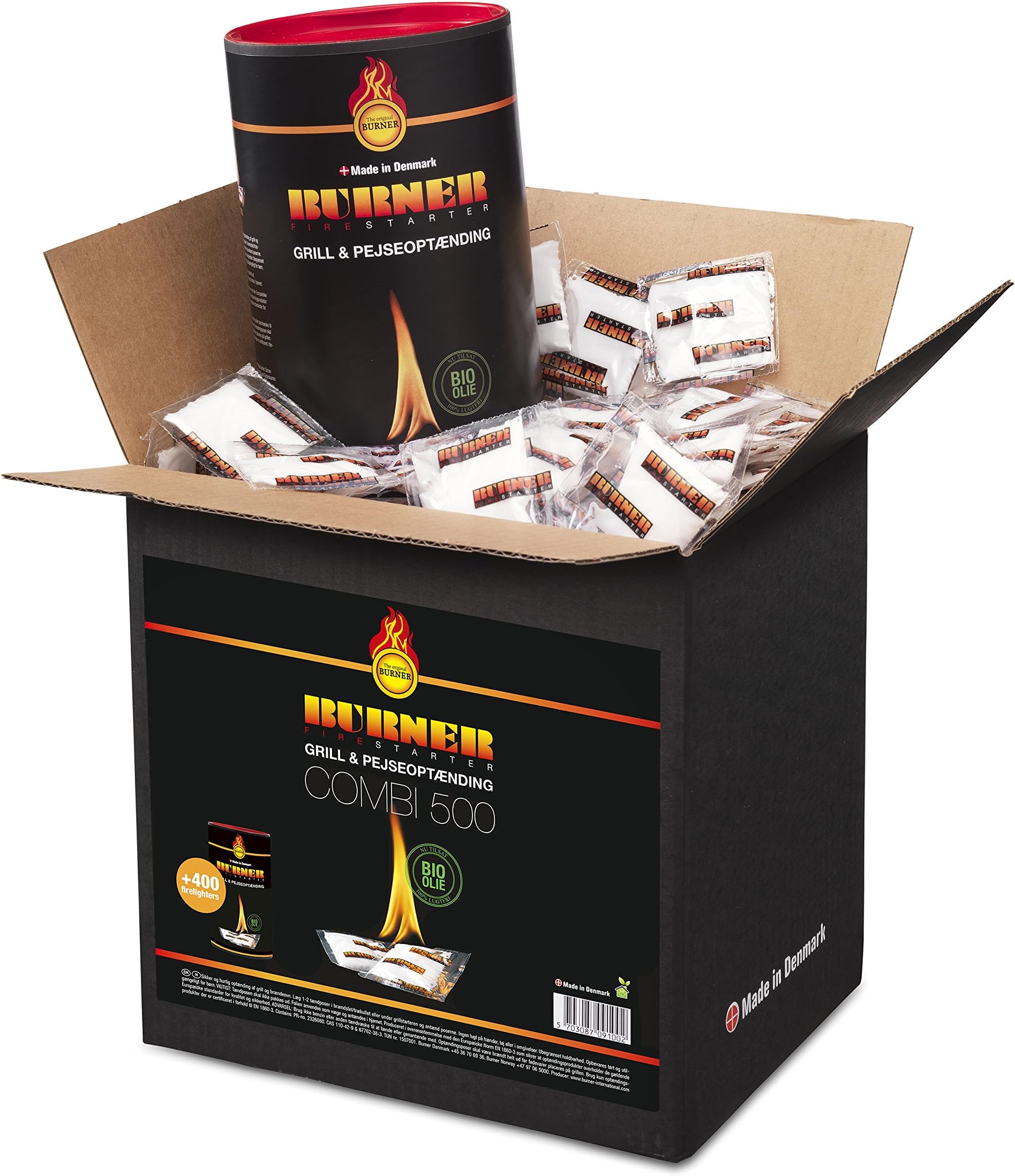 Burner Original Firelighters Starters, 500 Count