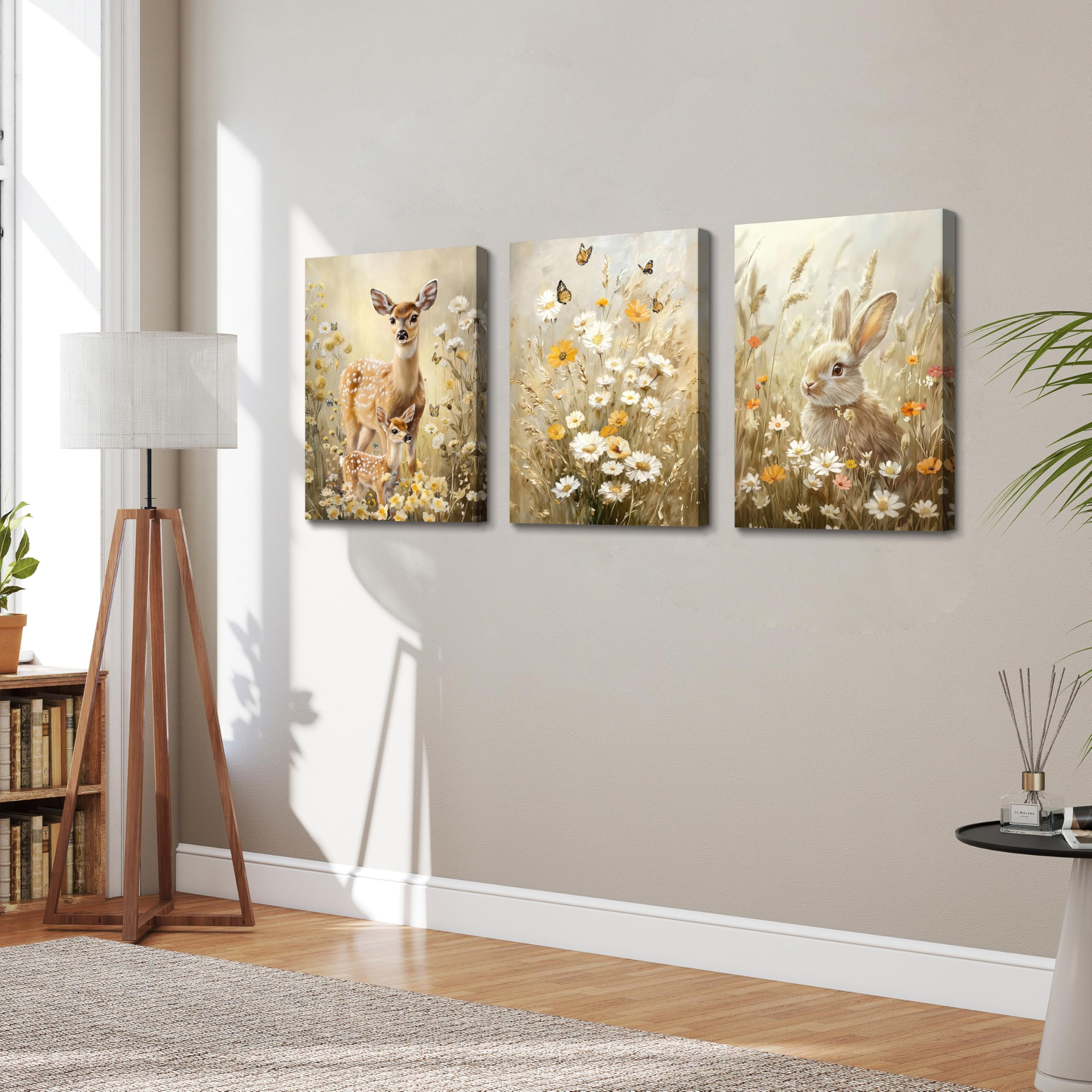 3 Pcs Wooden Framed Canvas Wall Art Set Bohemian Sage Green Canvas Prints Poster Geometric Line Beige Green Pictures for Living Room Bedroom Dinning Room Hallway Stairs Wall Decor 30x40cm x3pcs — view 198