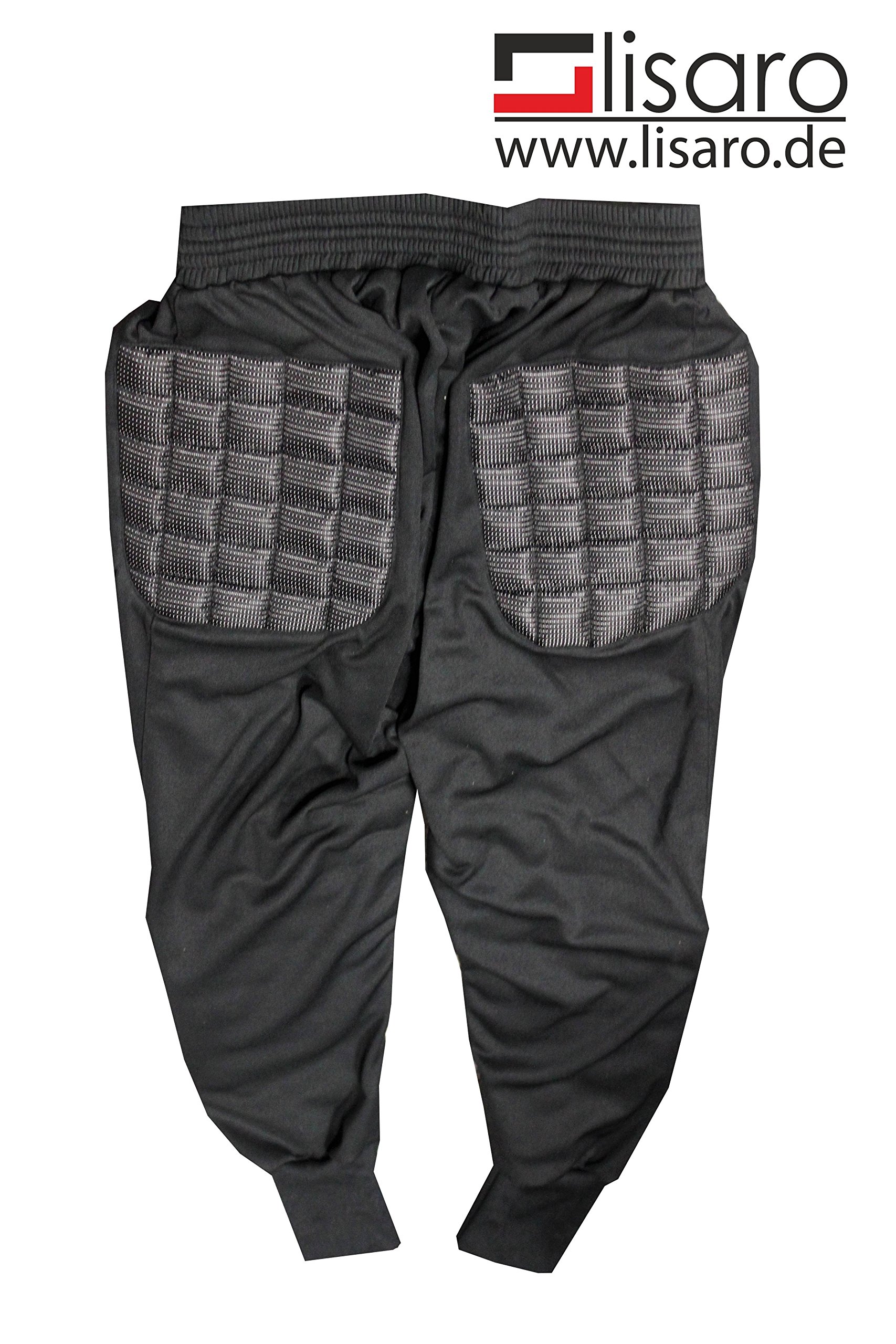 Lisaro Pantalón de Portero Longlife Especial Acolchado – Talla 128 hasta XXL * Nuevo *, Negro