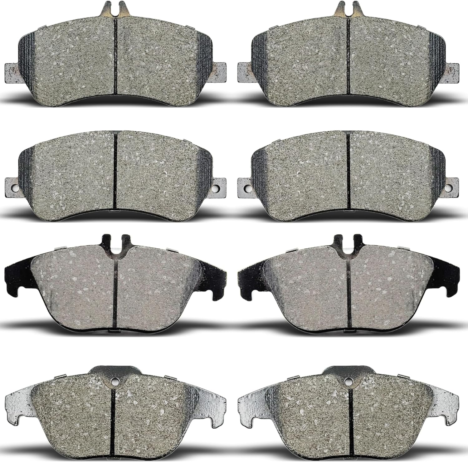 ALADICHE Front Rear Brake Pads Compatible with 2013-2015 Mercedes-Benz GLK250, 2010-2015 Mercedes-Benz GLK350 (D1341 D1406)