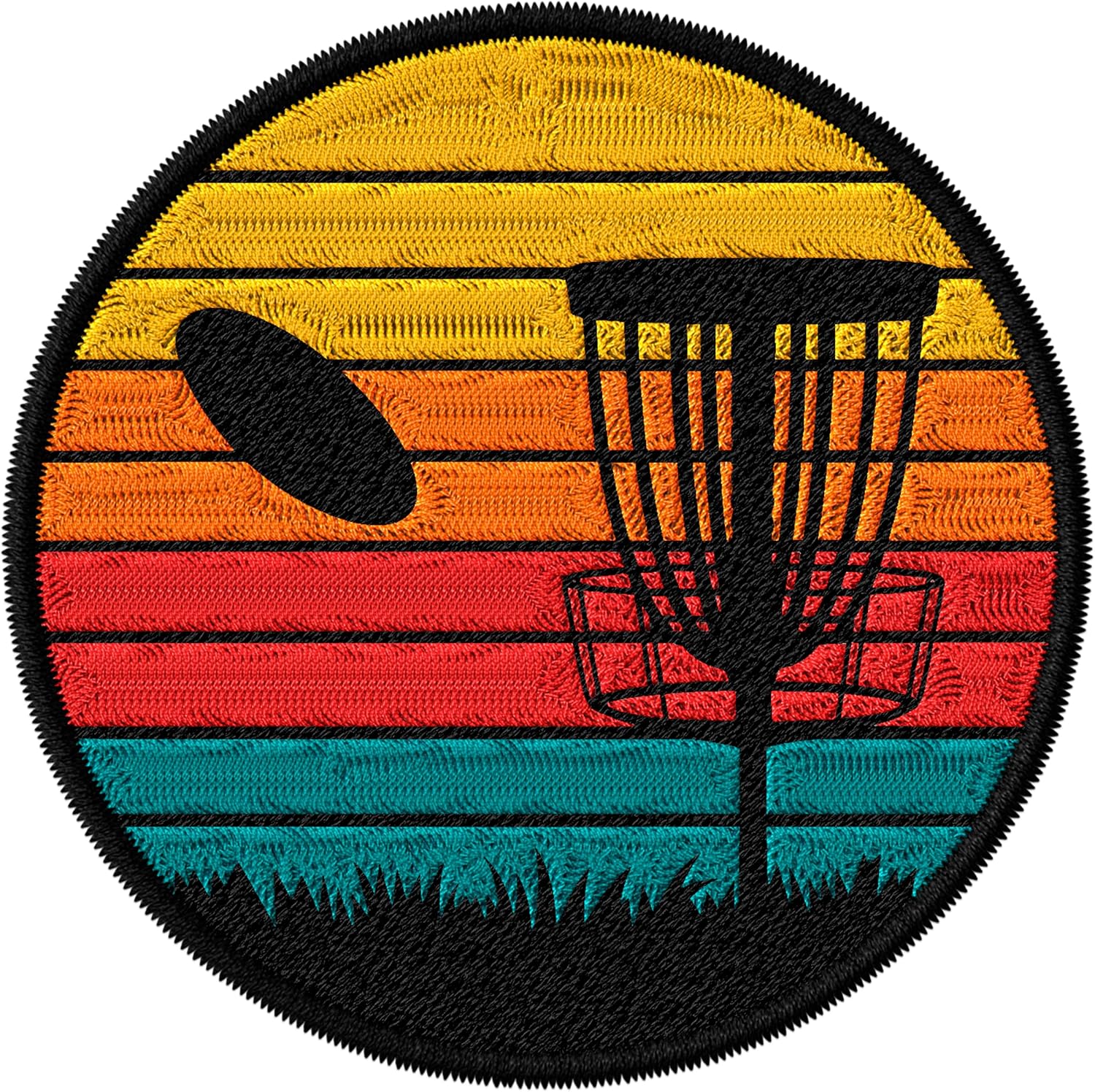 Disc Golf Iron on Patch Embroidered