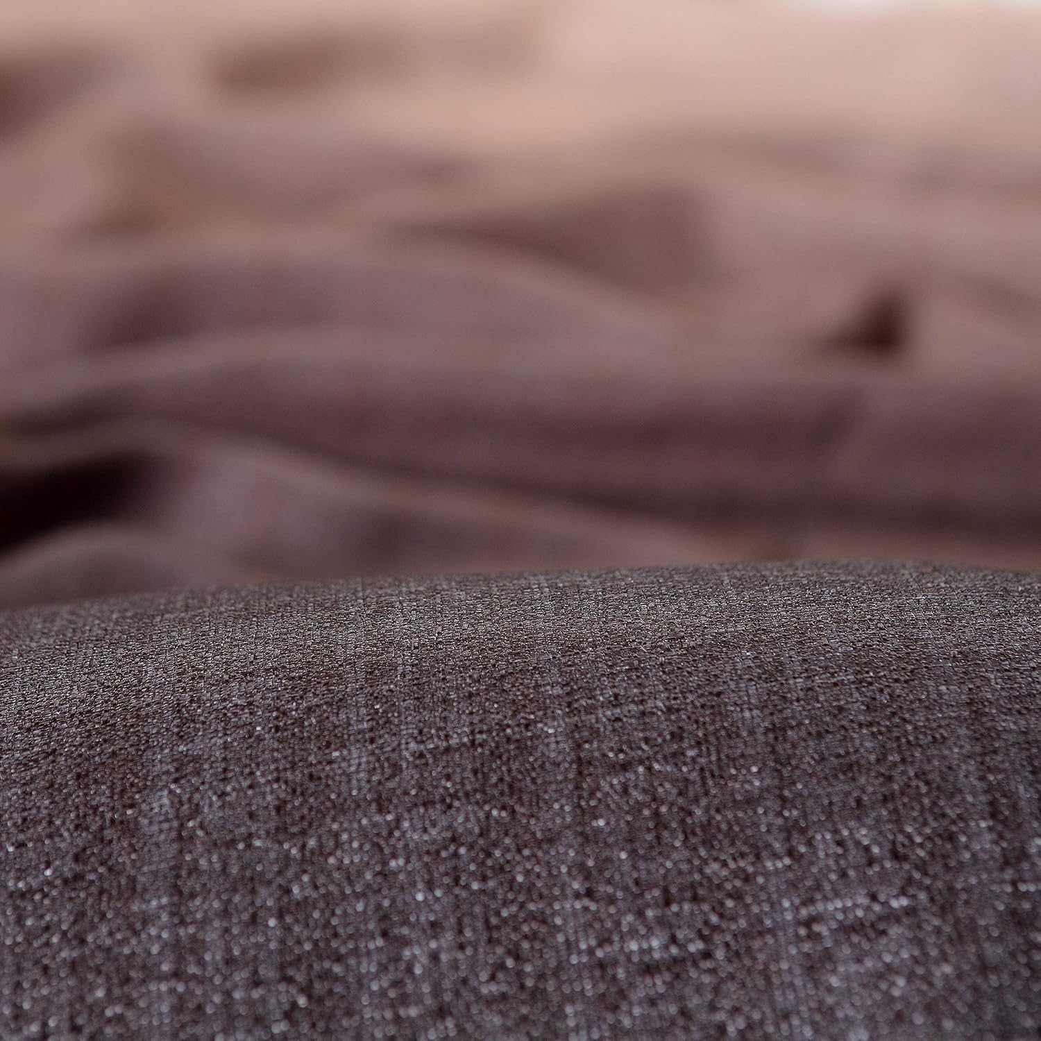 Chanasya Premium 2-Panel Gradient Ombre Faux Belgian Flax Semi Sheer Curtains - for Windows Living Room Bedroom Patio - Partial See Through Drapes for Privacy & Home52 x 63 Inches Long - Brown