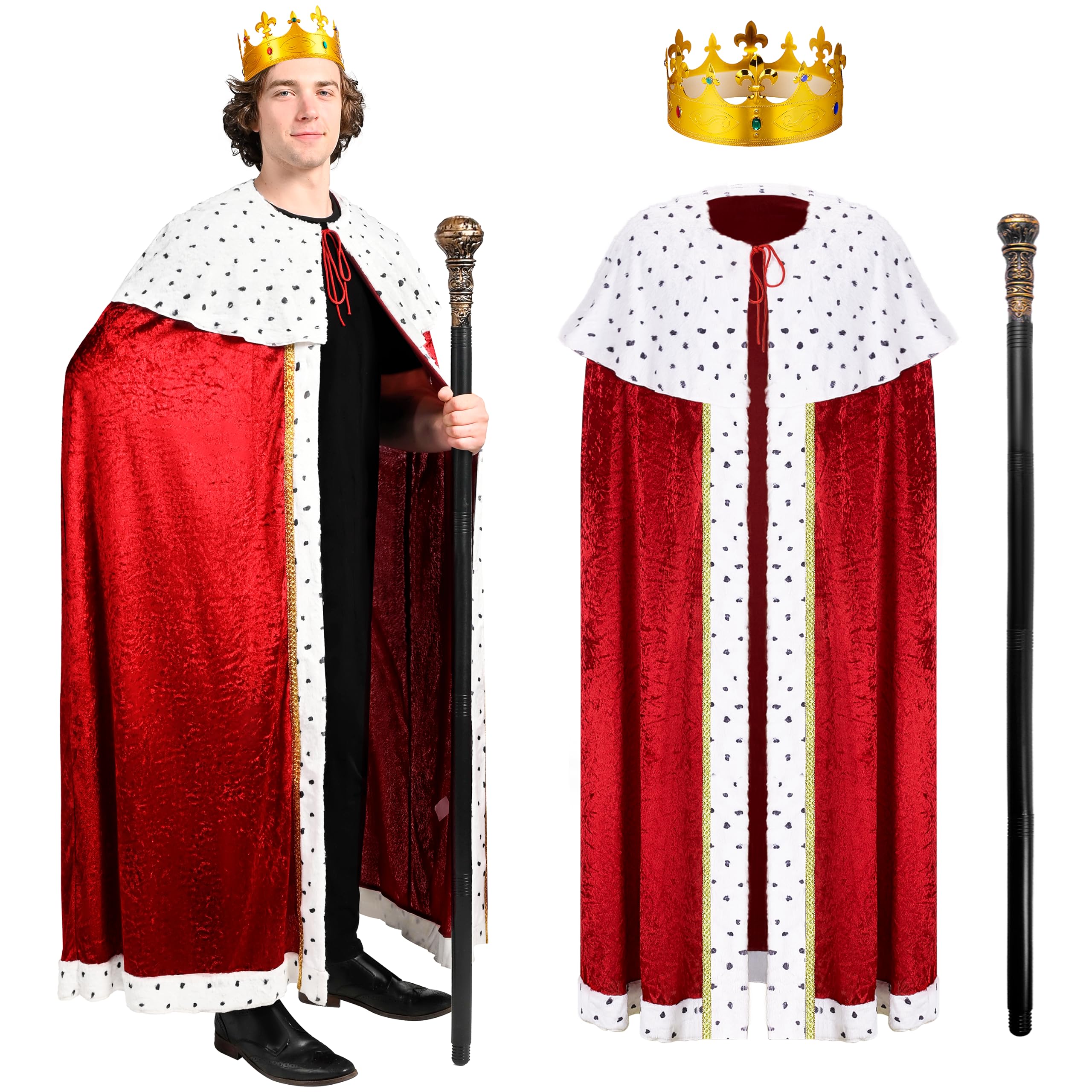 Buy Spooktacular Creations King Costume Set for Kids, Adult, Medieval Royal Lord Farquaad