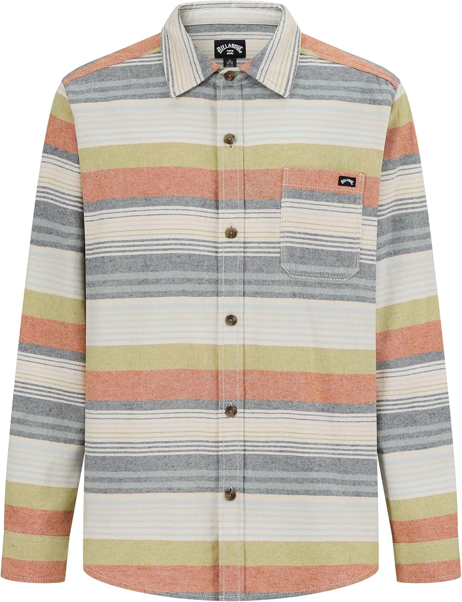 Boys' Long Sleeve Button-Down Flannel Shirt