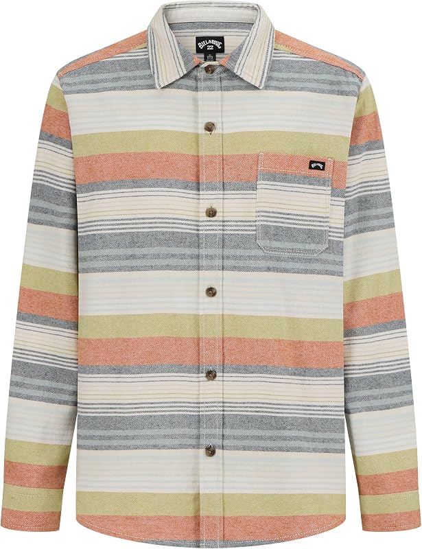 Boys' Long Sleeve Button-Down Flannel Shirt