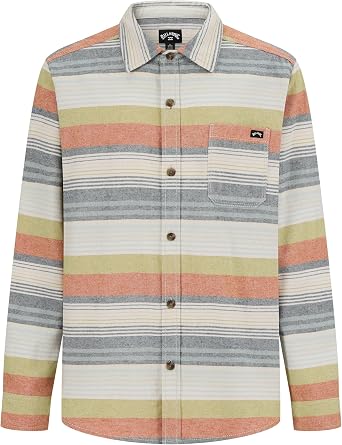 Billabong Boys Long Sleeve Button-Down Flannel Shirt