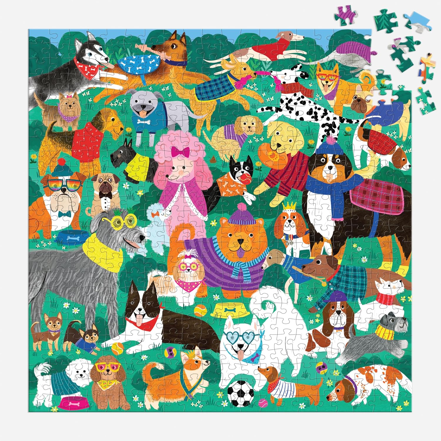 Mudpuppy - Doggone Days 500 Piece Jigsaw Puzzle image 3