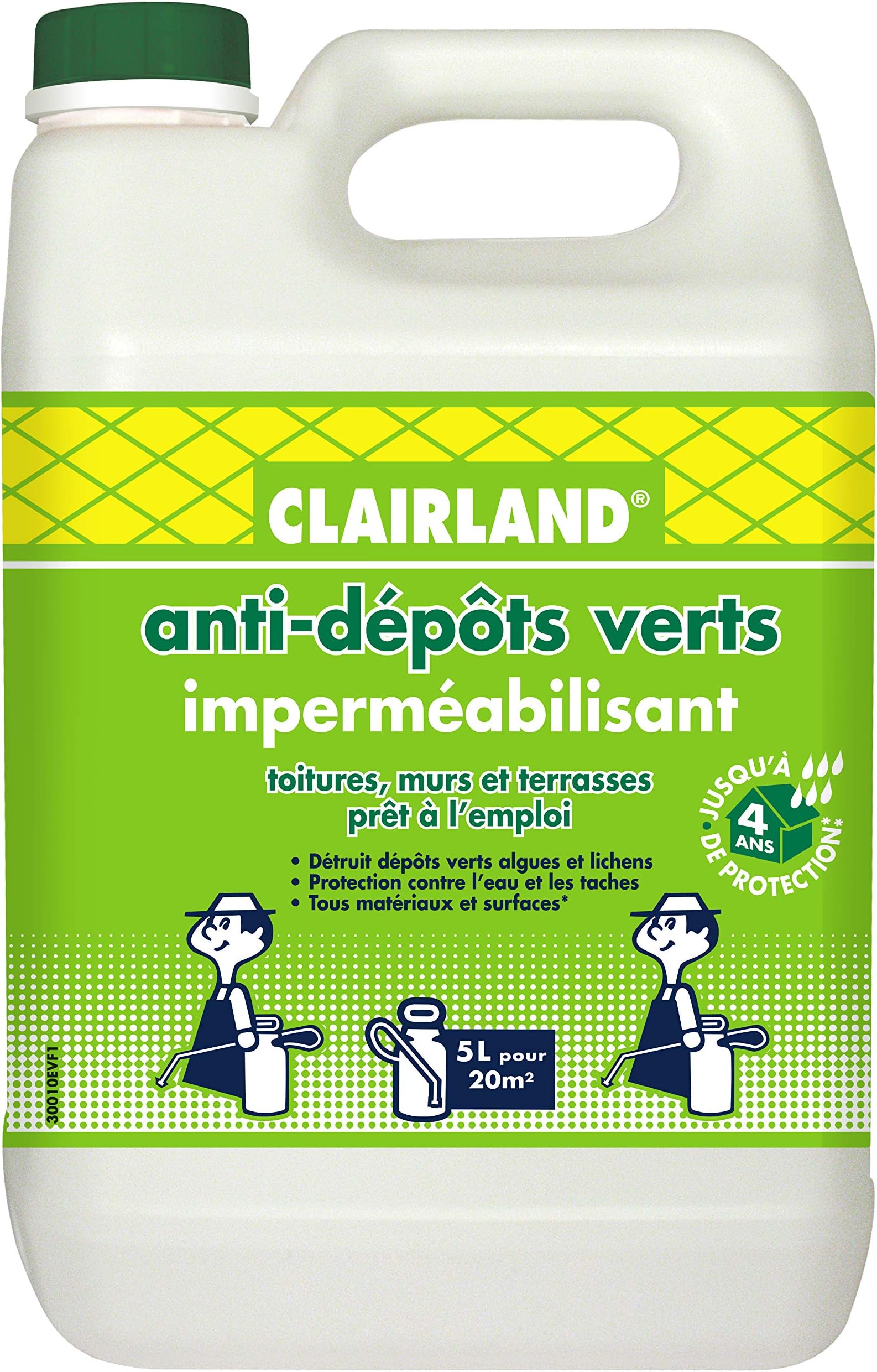 Traitement anti depots verts concentre 200m² ecogene clean tech 5l
