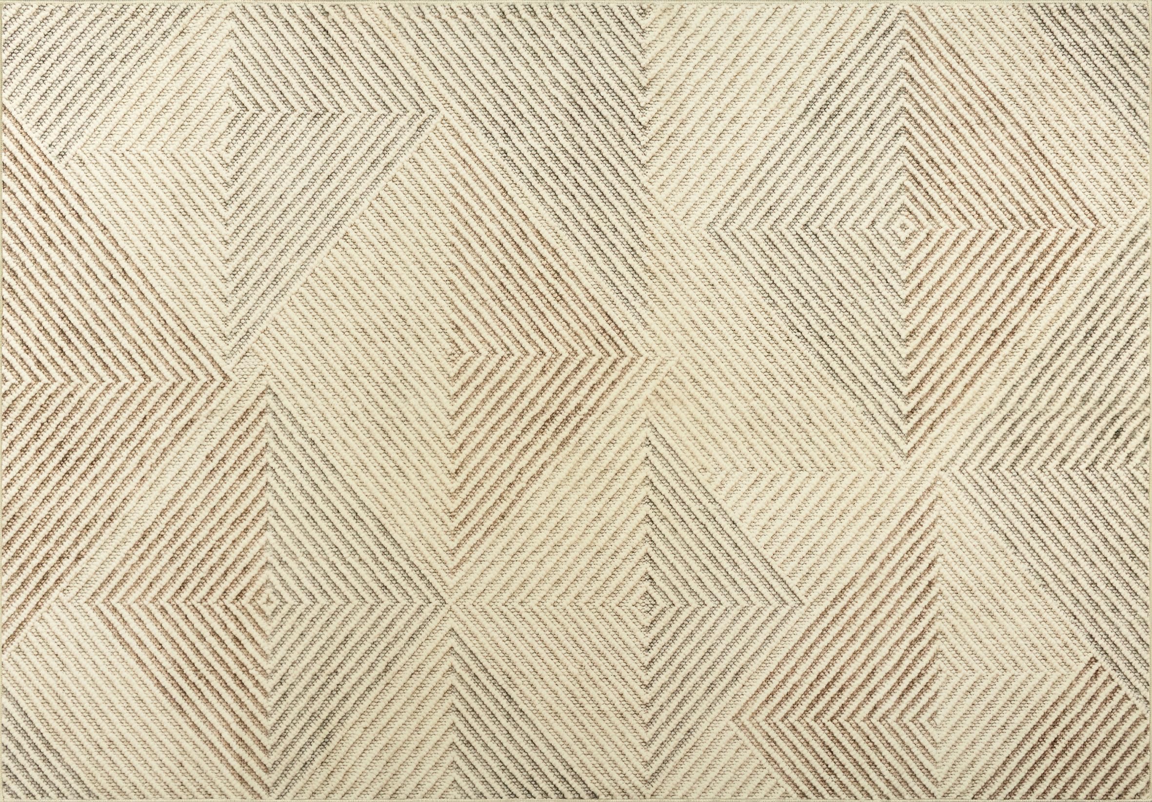 Tapis beige lavable Rugello Lumo 160 x 230 cm au tissage raffiné