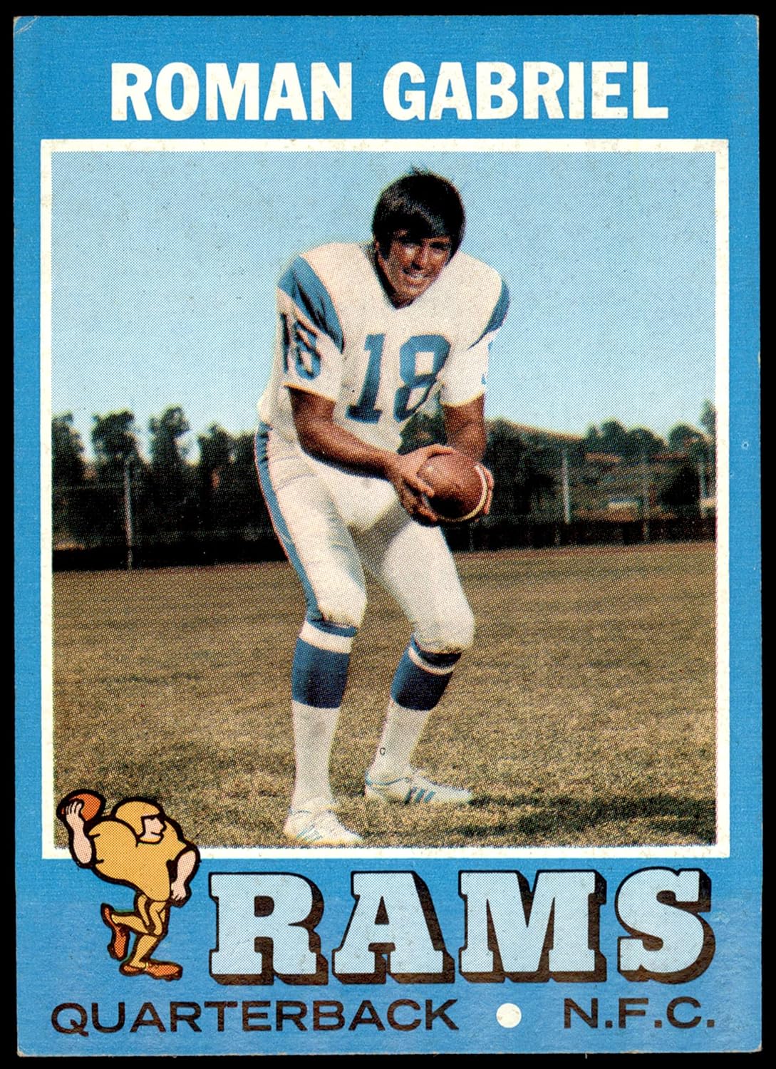 1971 Topps #230 Roman Gabriel Los Angeles Rams (Football Card) NM Rams