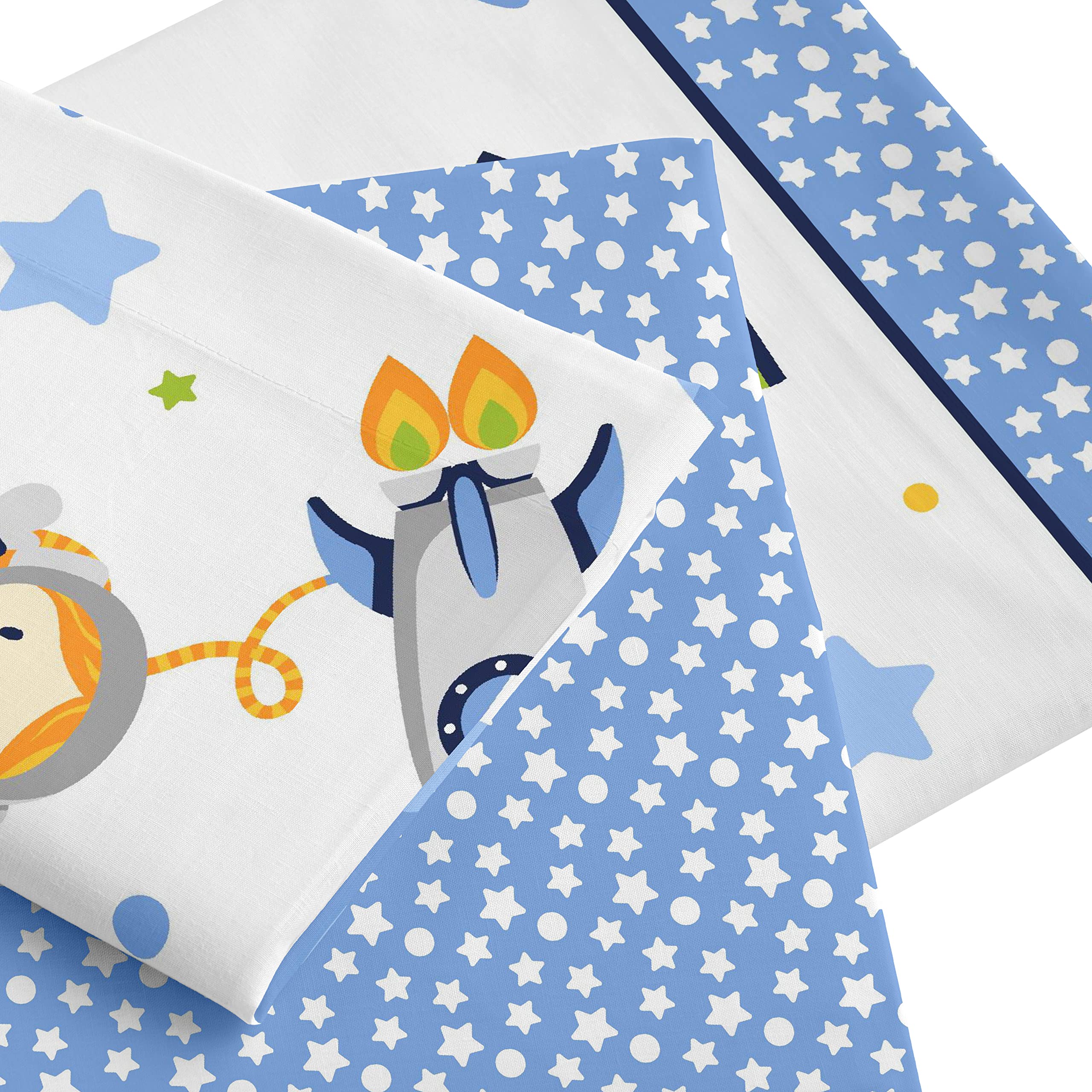 Parure De Lit Licorne 90x190cm 3 Pièces - Draps 50% Coton 50% Polyester - Enfant