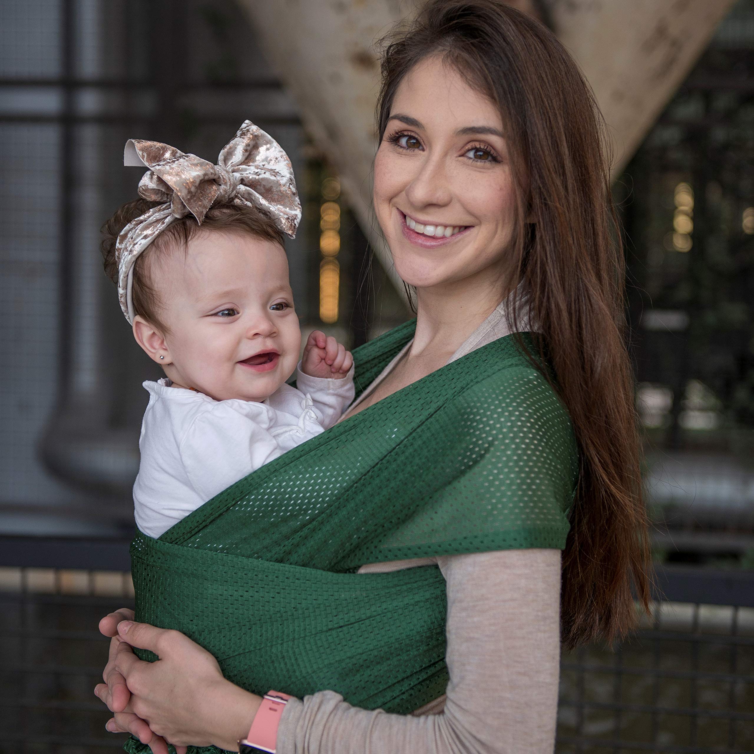 Beachfront Baby Wrap - Versatile Water & Warm Weather Baby Carrier | Made in USA with Safety Tested 