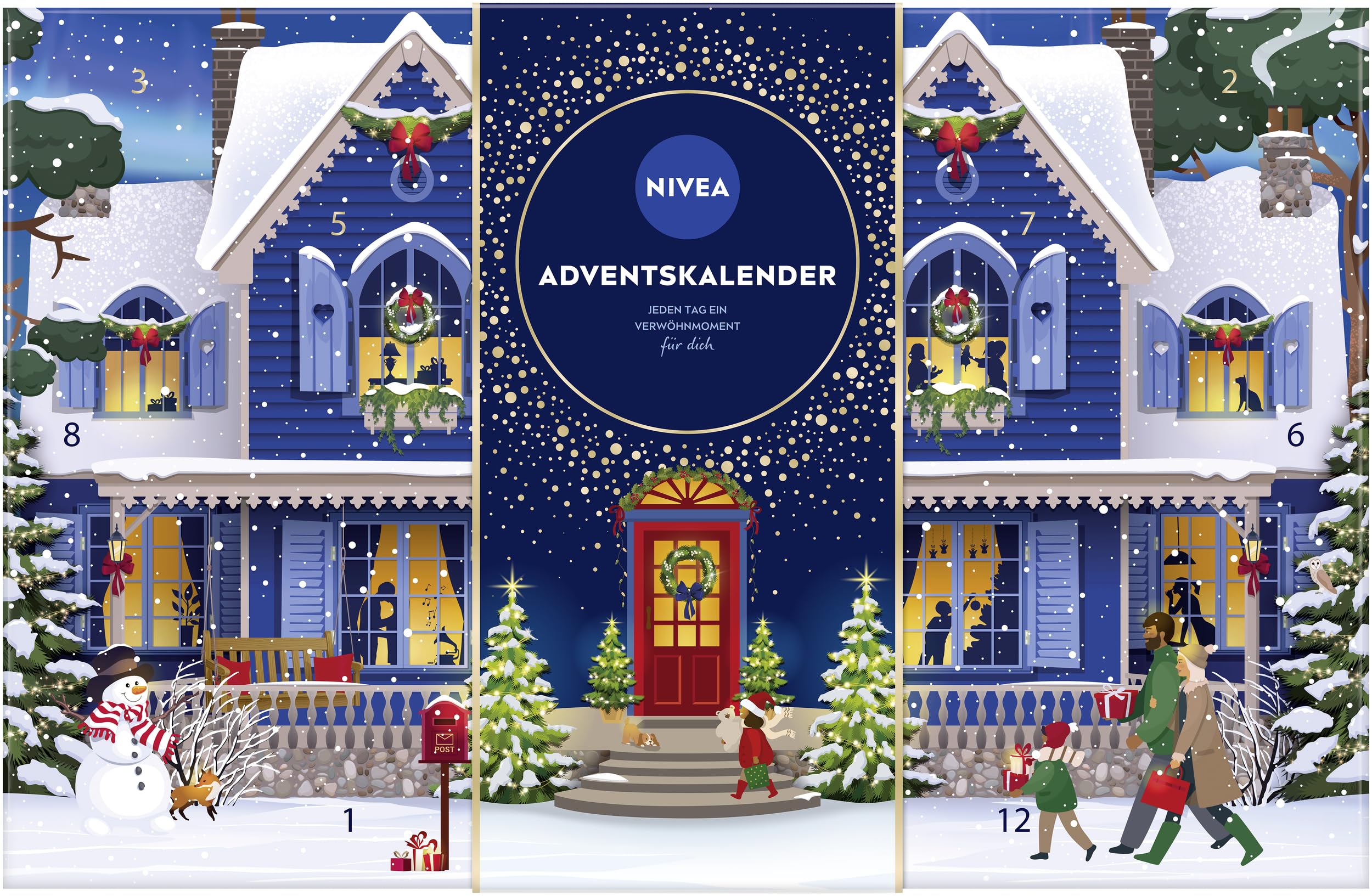 NIVEA Adventskalender 2025 24 Türchen Pflegeprodukte Weihnachtskalender Pflegeset