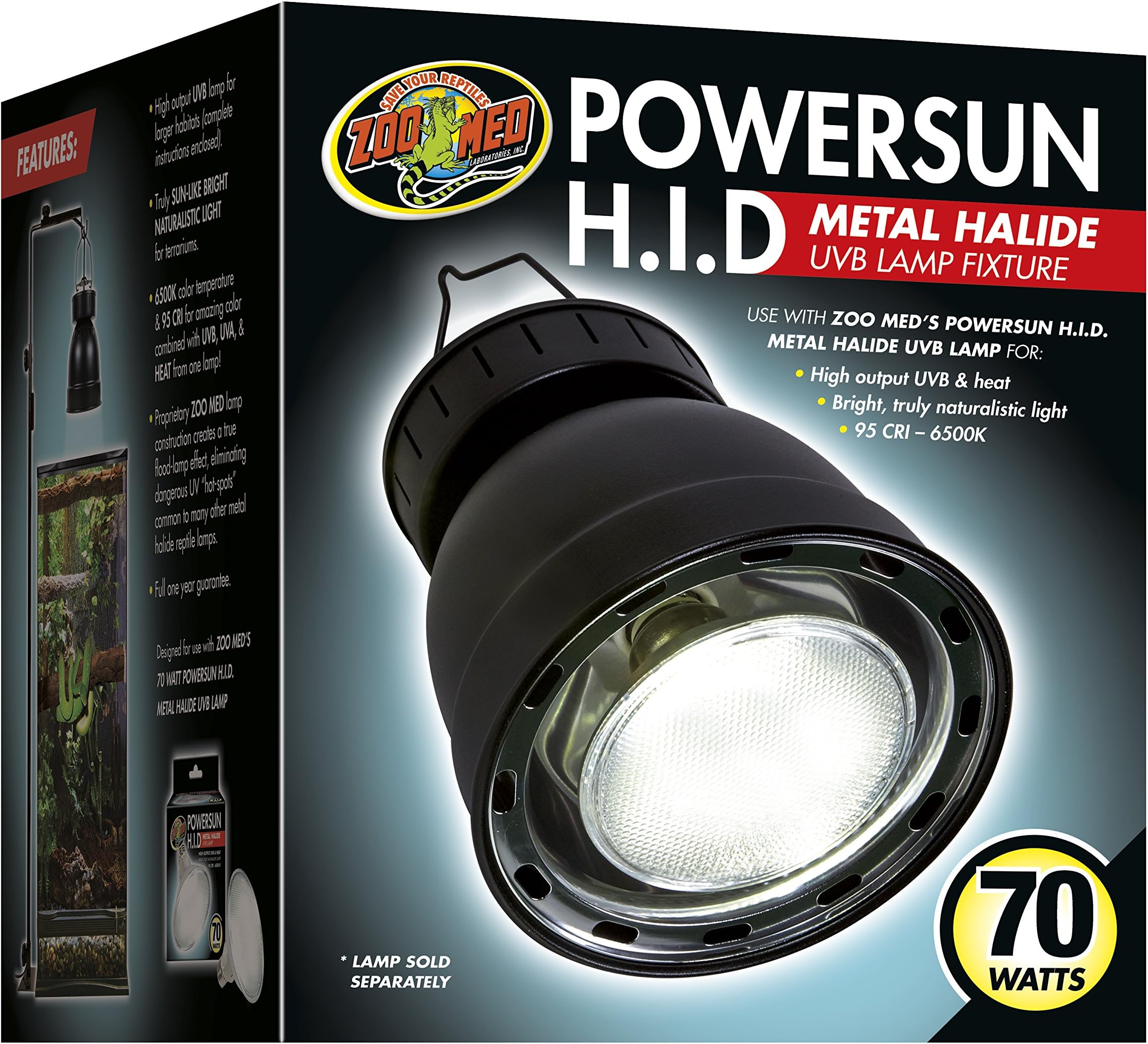 Zoo MedLabs Powersun Metal Halide Hid Lamp Fixture
