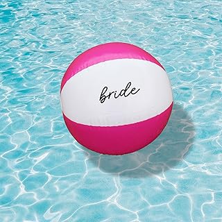 eBuyGB Pelota de Playa para Despedida de Soltera, Despedida de Soltera en Blanco y Negro, Regalos de Fiesta Nupcial para Despedida de Soltera, Bola de Playa Inflable de 9 Pulgadas, Despedida de