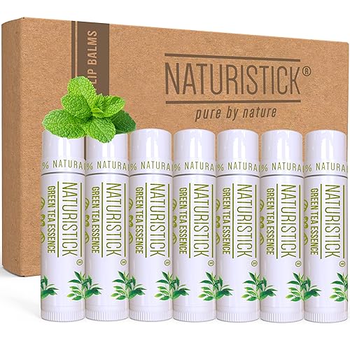 Set de regalo natural de bálsamo labial de Naturistick, el mejor bálsamo curativo para labios secos y agrietados, con aloe vera, vitamina E y aceite