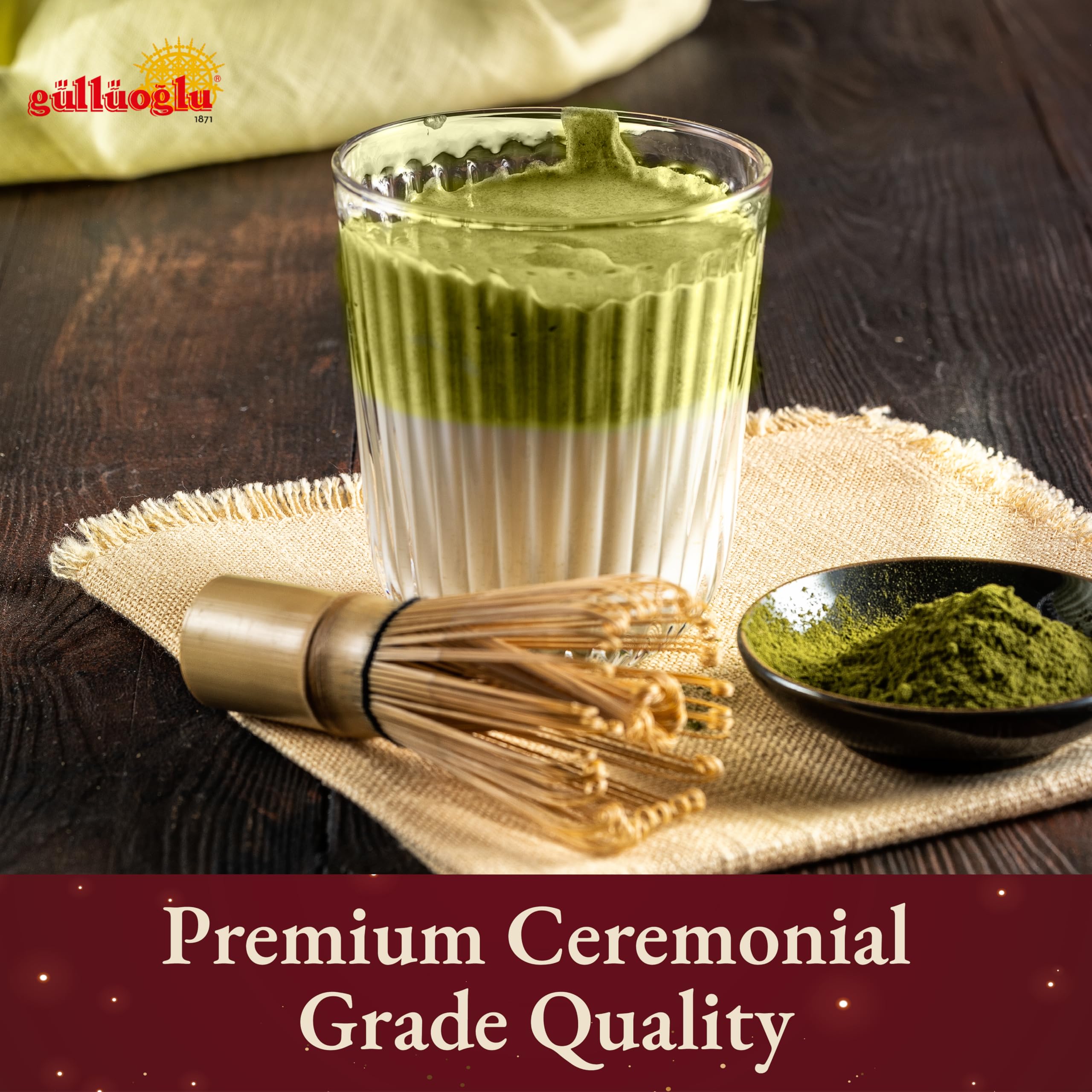 Gulluoglu Japanese Matcha Green Tea Powder - 1 75 oz 50 g Ceremonial Grade Premium Antioxidant Superfood for — view 5