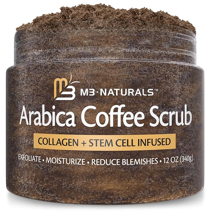 Buy M3 Naturals Arabica Coffee Scrub infused with Collagen and Stem