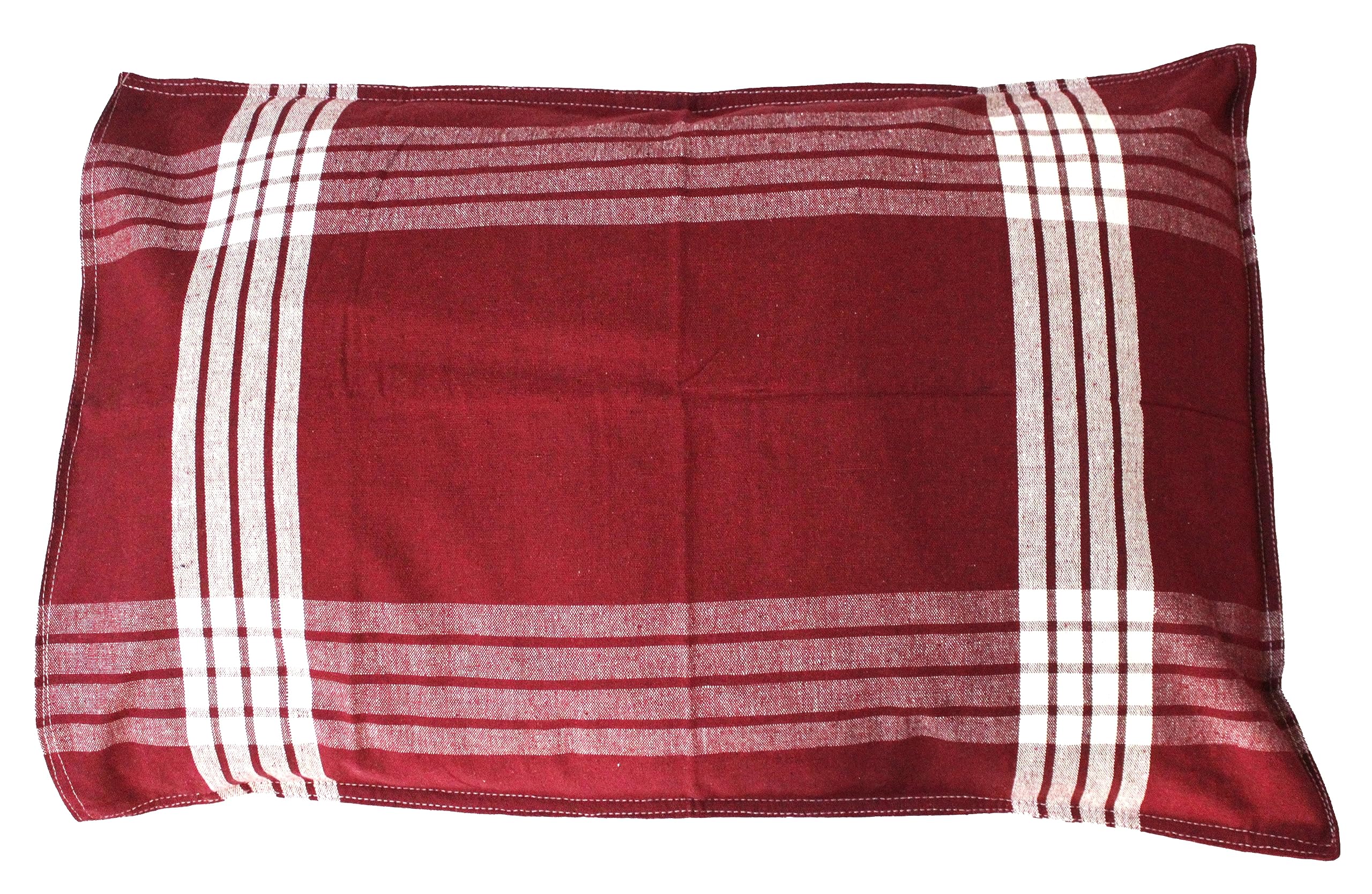 Tharunsha Elite 100% Cotton Single Bedsheet with Pillow Cover (60x90 Inch) β Hospital, Clinic & Home Use 3