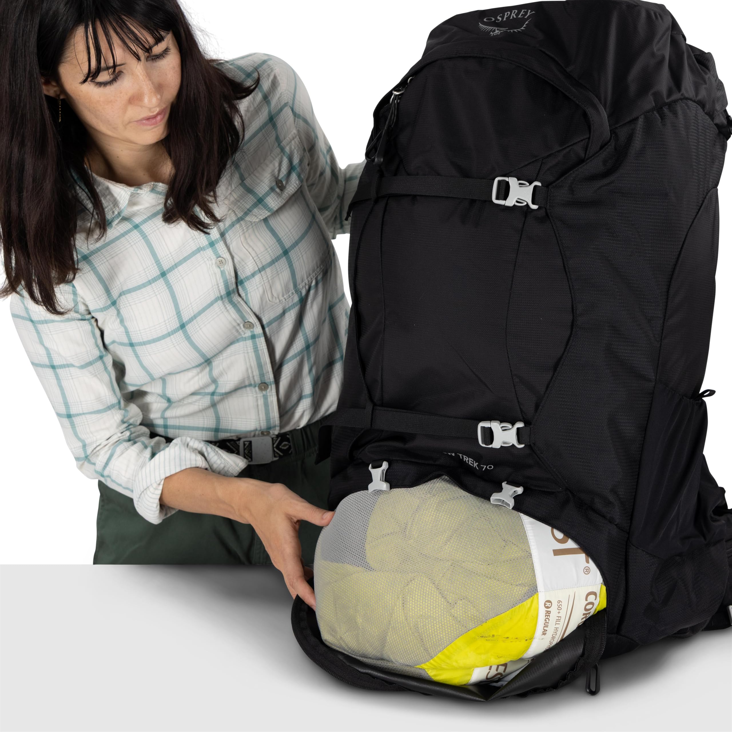 Osprey Fairview Zaino da trekking donna, 70L, Black