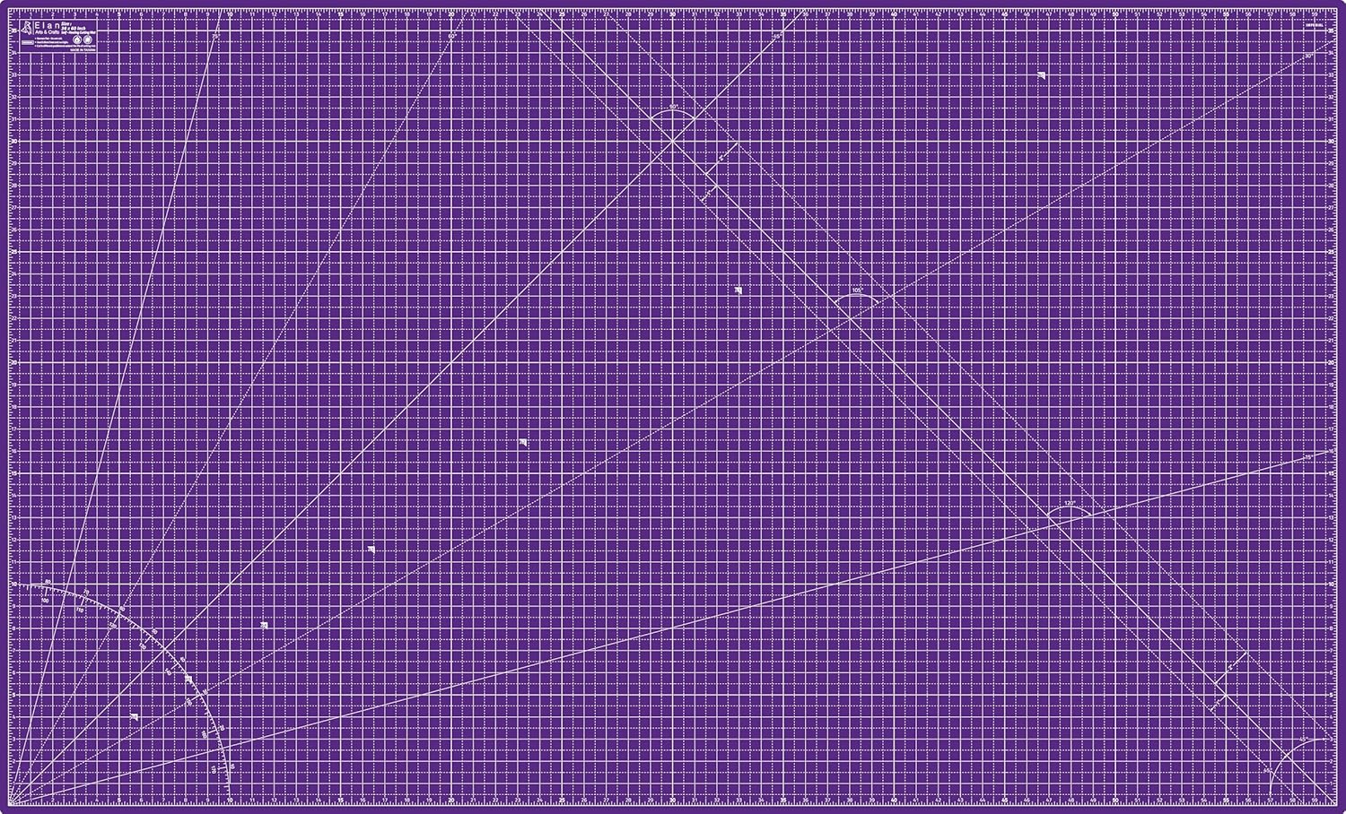 Elan Cutting Mat 36x60 Pink & Purple, Extra Large Self Healing Cutting Mat 36 x 60 Inch, 5-Ply Craft Board Pink, Hobby Board for Sewing and Quilting