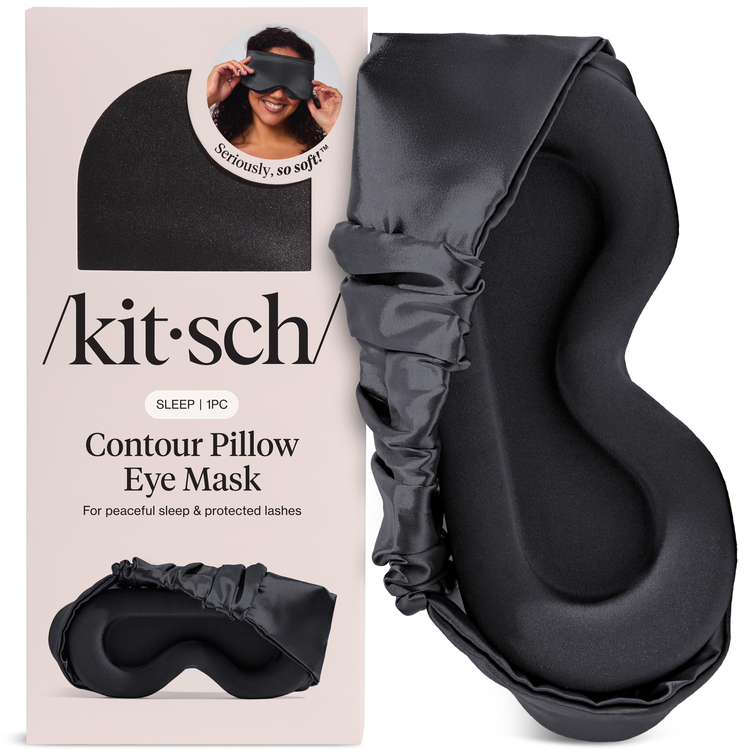 Amazon.com: Kitsch Contour Pillow Eye Mask – Softer Than Silk Eye