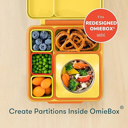 Miniatura 5 de OmieBox (Paquete de 2) Recipientes para Salsas Portátiles a Prueba de Fugas, Recipiente para Aderezo de Ensalada, Recipiente de Condimentos con