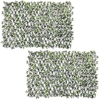 Vista 22 de Windscreen4less 2 piezas de hojas de hiedra artificiales expandibles para valla de privacidad para exteriores, interiores, patio, balcón