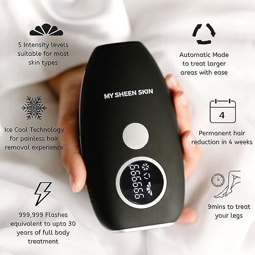 Miniatura 2 de MILA IPL - Dispositivo de depilación láser para mujeres y hombres, depilación permanente, 9999999 flashes, función de enfriamiento de hielo, uso en