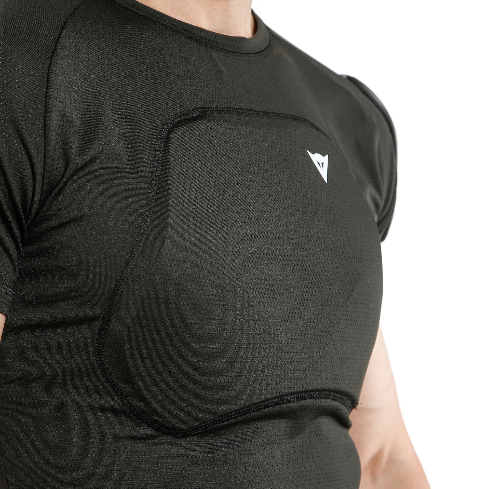 DAINESE Trail Skins Pro Tee T-Shirt de Protection de Poitrine VTT Noir S