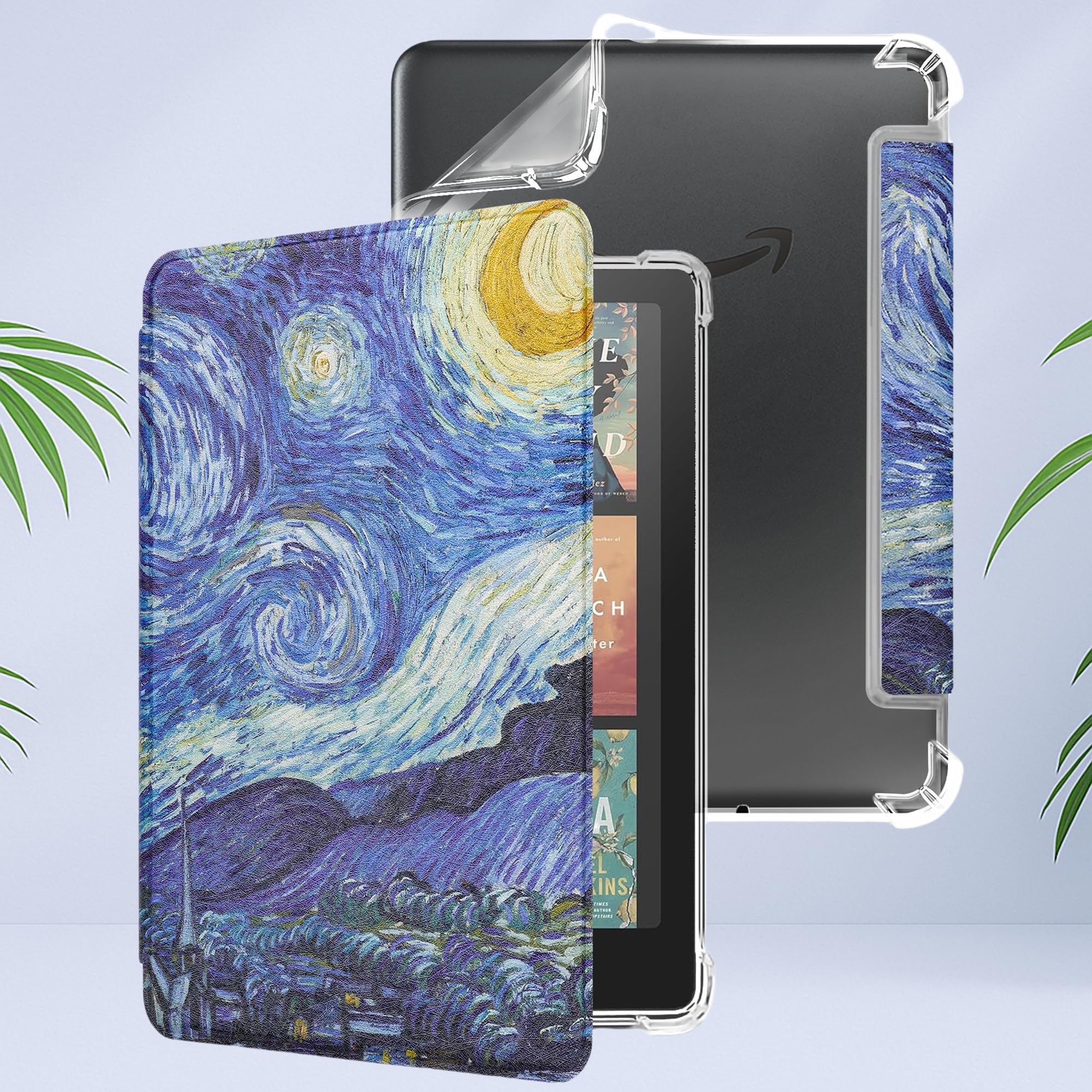 Funda para Kindle Paperwhite de 7 pulgadas de 12ª generación 2024 y Kindle Colorsoft Signature Edition, cubierta protectora trasera de TPU suave transparente