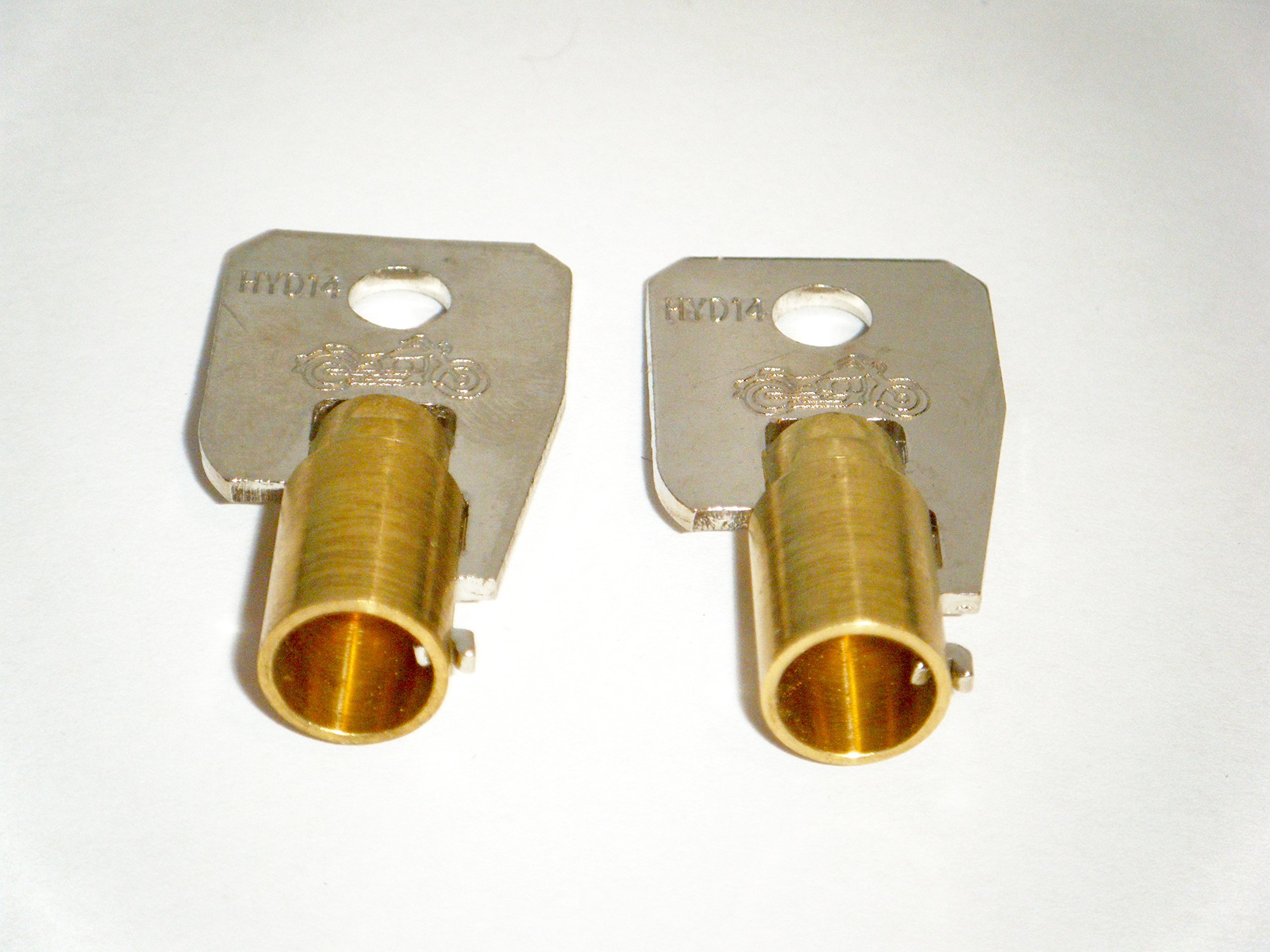 Two Keys For Harley Davidson - Buell - BMW Tubular Key Blanks All Harley Davidson Using Tubular Keys Including Fatboy, Road King FLHR, HERITAGE SOFTAIL - BUELL BMW Tubular Keys Codes HD0001 TO HD9999