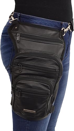 Milwaukee Leather MP8895 - Bolsa de cuero con cinturón de cintura