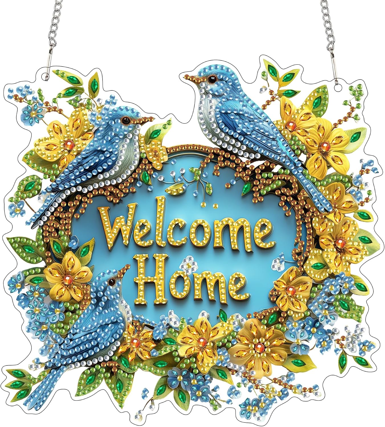 SKRYUIE Bird Hanging Pearl Diamond Art Kits for Adults Suncatcher A22