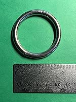 Vista 3 de US Stainless 10 piezas de acero inoxidable 316 anillo redondo soldado 1/4 pulgadas x 1 5/8 pulgadas (0.236 in x 1.575 in de diámetro interior) grado