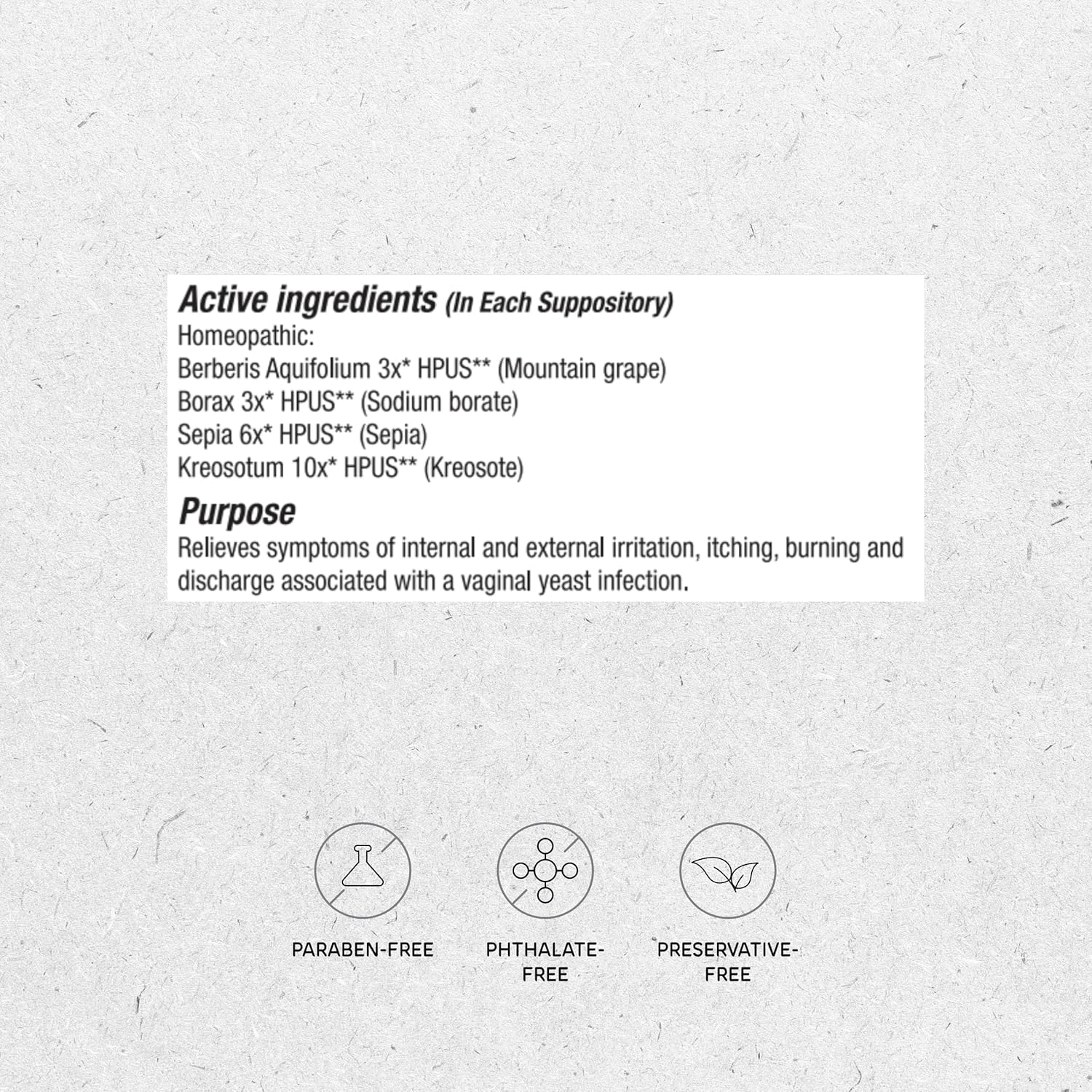 Vitanica Yeast Arrest, Homeopathic Vaginal Suppositories, for Yeast Infection Symptoms, Relieves Burning, Itching & Discharge, with Boric Acid, Tea Tree Oil & Probiotics, Vegan, 14 Count - Image 2