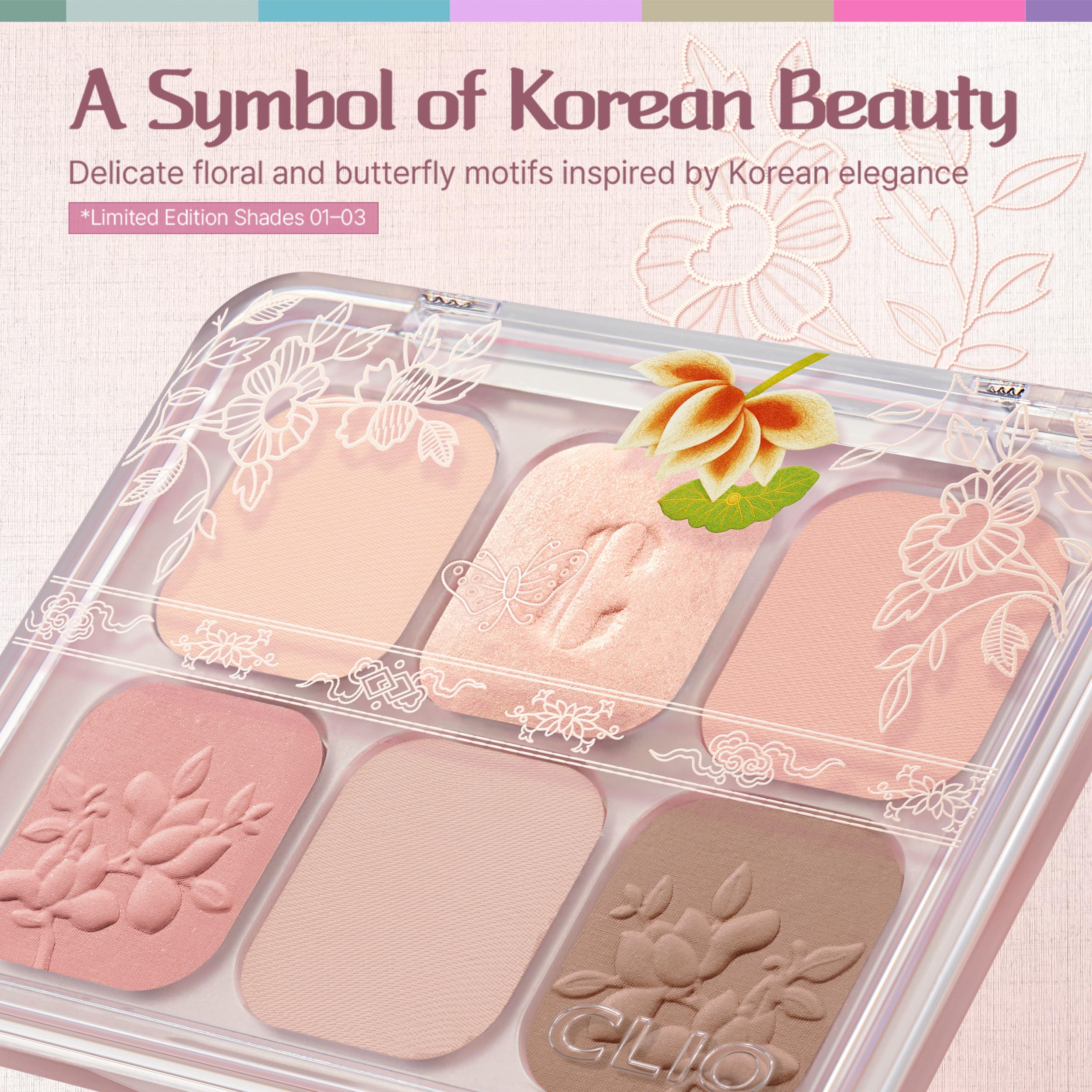 CLIO Muse Master Korean Royal Heritage Baked Cream Eyeshadow Palette