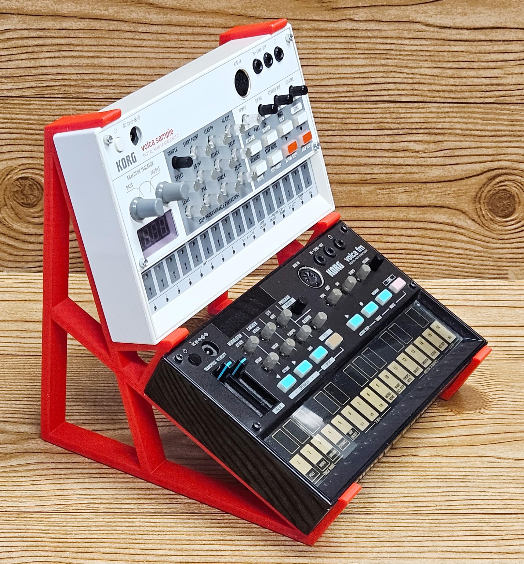 Amazon.com: The Analog Source 2 Tier Red Color Desktop Stand for