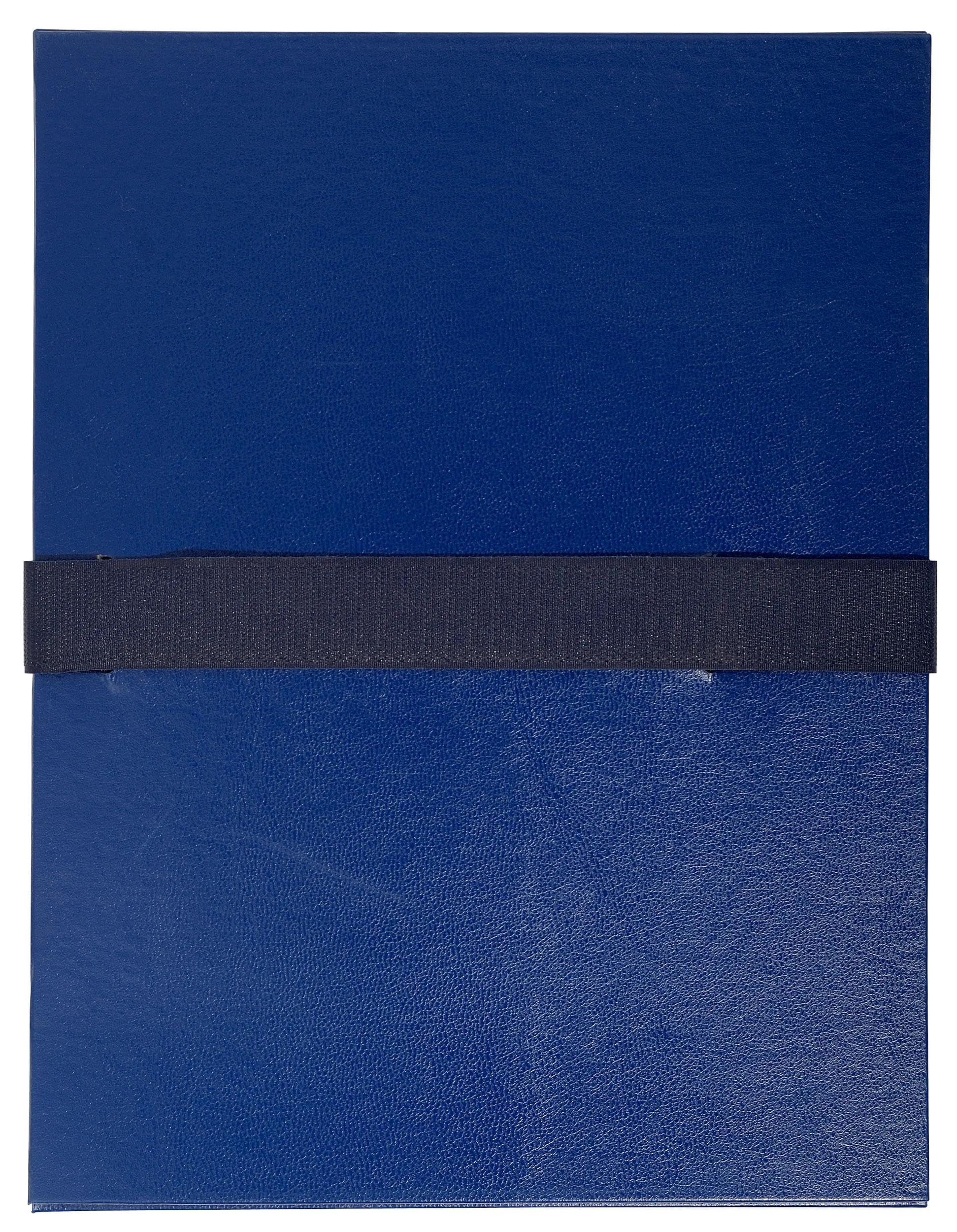 Exacompta 10 Cartelle Soffietto Balacron Blu Scuro