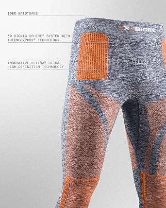 X-Bionic Energy Accumulator 4.0 Sports Compression Pants Men 3/4 Orange