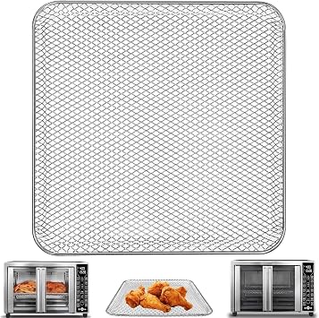 Air Fryer Basket Replacement for Gourmia GTF7655 GTF7460 GTF7465 GTF7520- Toaster Oven Accessory Parts for 24L Capacity 1700W French Door Digital Air Fryer Oven with 17 Cooking Presets