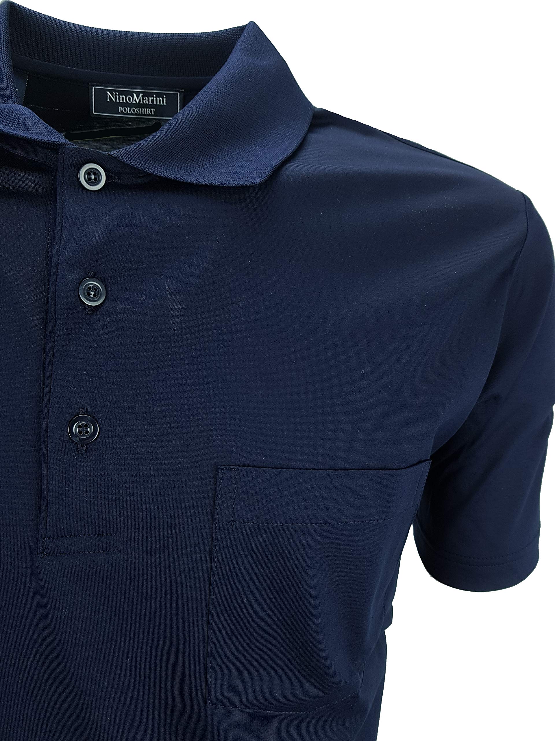 N+1 Maglia Maglietta da Uomo Polo Manica Corta con Taschino Estiva M L XL XXL 3X 4X